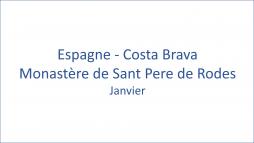 Espagne  Costa Brava Monastre de Sant Pere de Rodes Janvier 01/2020